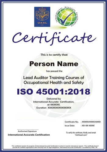 iso 9001 certified auditor